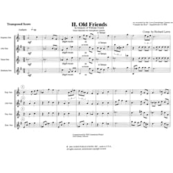 3 Sketches for Saxophone Quartet, No. 2: Old Friends (SATB)