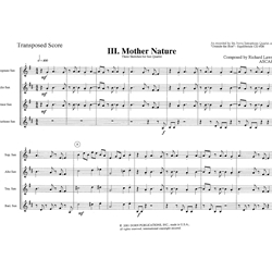 3 Sketches for Saxophone Quartet, No. 3: Mother Nature (SATB)