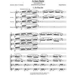 Jazz Suite: 7 Pieces for Saxophone Quartet (SATB)