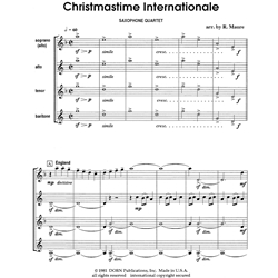 Christmastime Internationale - Sax Quartet (SATB/AATB)