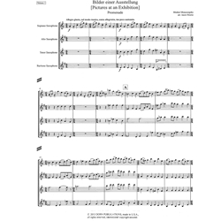 Pictures at an Exhibition, Volume 1 (Movements 1-6) - Sax Quartet (SATB)