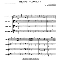 Trumpet Voluntary - Saxophone Quartet (SATB)