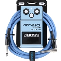 Boss 10ft/3m Instrument Cable Blue, Straight/Angled