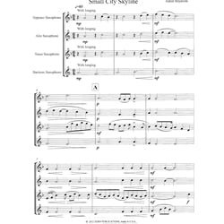Small City Skyline - Saxophone Quartet (SATB)