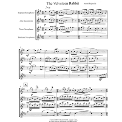Velveteen Rabbit - Saxophone Quartet (SATB)