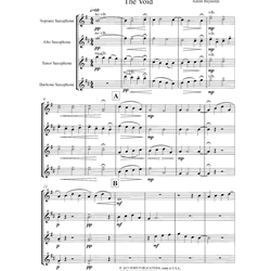 Void - Saxophone Quartet (SATB)