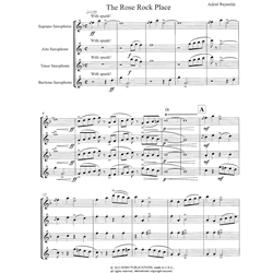 Rose Rock Place - Saxophone Quartet (SATB)