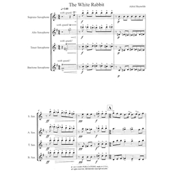 White Rabbit - Saxophone Quartet (SATB)