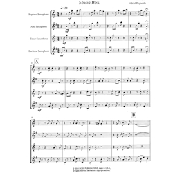 Music Box - Saxophone Quartet (SATB)