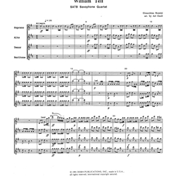 William Tell Oveture - Saxophone Quartet (SATB)
