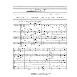 Melody in F - Saxophone Quartet (SATB)