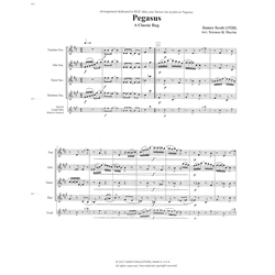 Pegasus: A Classic Rag - Saxophone Quartet (S/AATB)