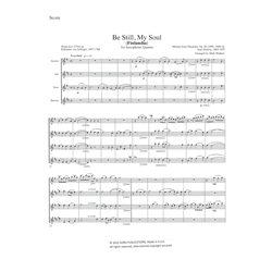 Be Still, My Soul (Finlandia) - Saxophone Quartet (SATB)