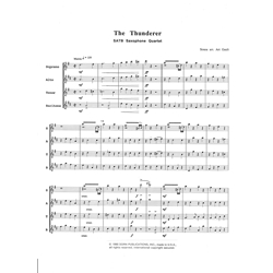 Thunderer - Saxophone Quartet (SATB)