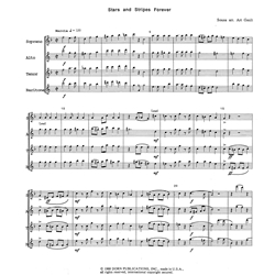 Stars and Stripes Forever - Saxophone Quartet (SATB)