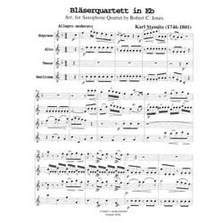 Blaserquartett in Eb - Saxophone Quartet (SATB)