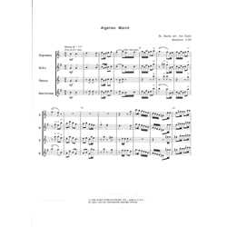 Algerian March - Saxophone Quartet (SATB)