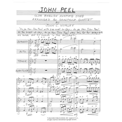John Peel (Olde English Hunting Song) - Saxophone Quartet (SATB)
