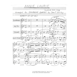 Annie Laurie - Saxophone Quartet (SATB)