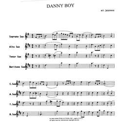 Danny Boy - Saxophone Quartet (SATB)