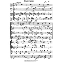 Promenade - Saxophone Quartet (SATB)