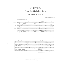 Allegro from "The Gadsden Suite" - Saxophone Quartet (SATB)