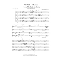 Vivace-Finale from "The Gadsden Suite" - Saxophone Quartet (SATB)