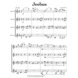 Jeebus from "The Homer Suite" - Saxophone Quartet (SATB)