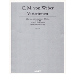 Variations on a Norwegian Theme, Op. 22 - Violin and Piano