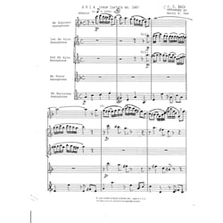 Aria from "Cantata No. 146" - Saxophone Quintet (SAATB)