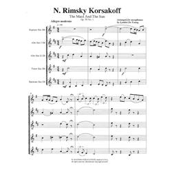 2 Russian Songs - Saxophone Quintet (SAATB)