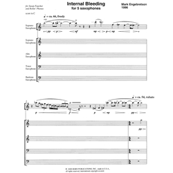 Internal Bleeding - Saxophone Quintet (SSATB)