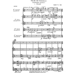 Prelude & Passacaglia - Saxophone Quintet (SAATB)