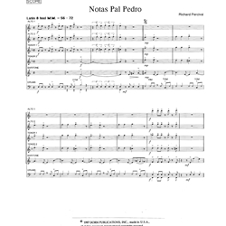 Notas Pal Pedro - Sax Quintet (w/ opt. Drums) AATTB