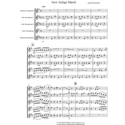 New A(d)ge March - Saxophone Quintet (SAATB)
