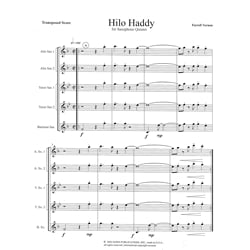 Hilo Haddy - Saxophone Quintet (AATTB)