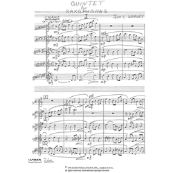 Quintet for Saxophone (SAATB)