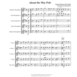 About the May Pole - Saxophone Quintet (SAATB)