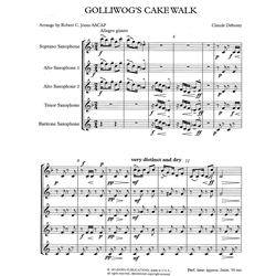 Golliwog's Cakewalk - Saxophone Quintet (SAATB)