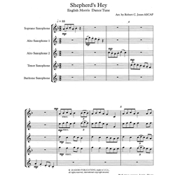 Shepherd's Hey - Saxophone Quintet (SAATB)