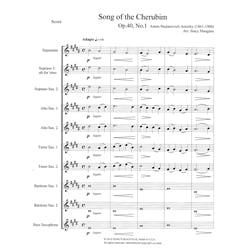 4 Sacred Choruses Op. 40, Nos. 1-4 - Saxophone Choir