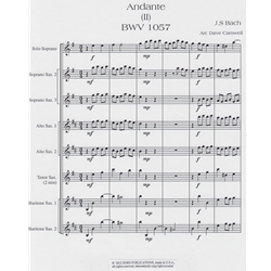 Concerto VI, Movement 2 (BWV 1057) - Saxophone Ensemble (SSSAATTBB)