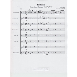 Sinfonia, "Presto" from Cantata 29 (BWV 29) - Saxophone Ensemble