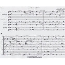 Lobet den Herm, alle Heiden (BWV 230) - Saxophone Octet