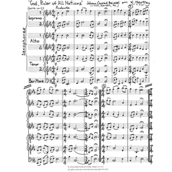 God, Ruler of All Nations - Saxophone Ensemble (SSAATTB)