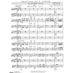 Variations on a Theme By Joseph Haydn, Op. 56 - Saxophone Choir