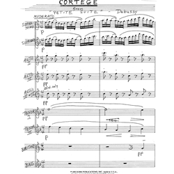 Petite Suite, No. 2 "Cortege" - Saxophone Ensemble