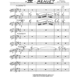 Petite Suite, No. 3 "Menuet" - Saxophone Ensemble