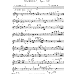 Serenade from Opus 44 - Saxophone Ensemble (SSAAATTTBBs) PARTS ONLY