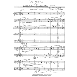 Nimrod from "Enigma Variations, Op. 36" - Sax Ensemble (SSAAAATTBBBs)
